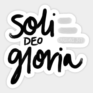 Soli Deo Gloria Sticker